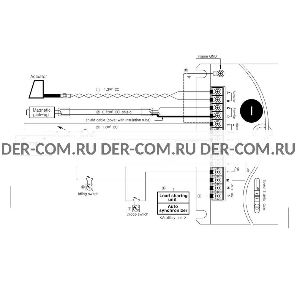 Регулятор оборотов двигателя DOOSAN DGC2007 в Ярославле - ДизельЭнергоРесурс