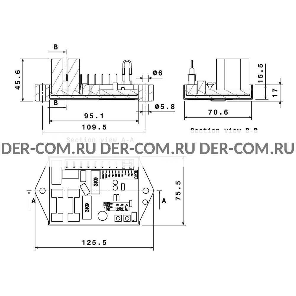 Регулятор напряжения AVR Sincro BL4U в Ярославле - ДизельЭнергоРесурс