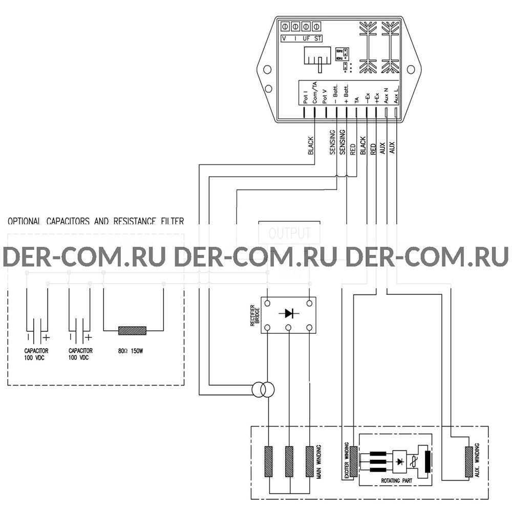 Регулятор напряжения AVR Sincro DBC1 в Ярославле - ДизельЭнергоРесурс