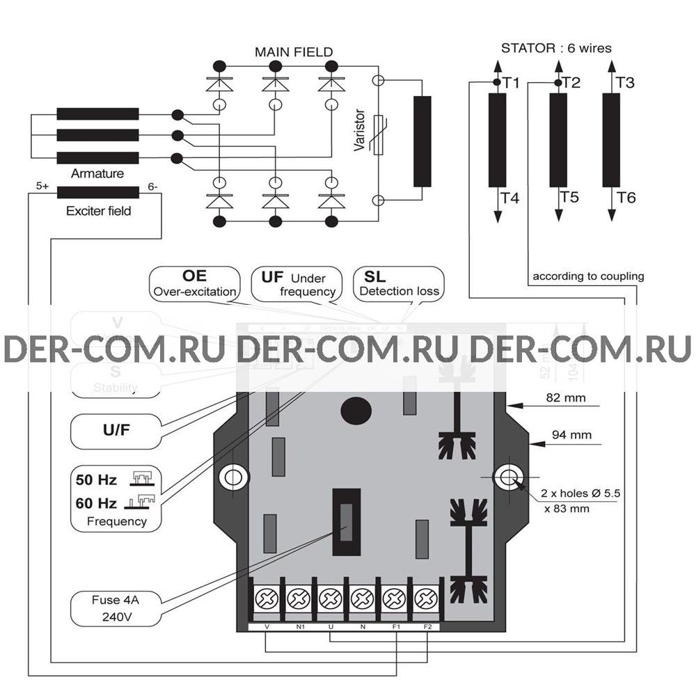 Регулятор напряжения AVR Leroy Somer R120 в Ярославле - ДизельЭнергоРесурс