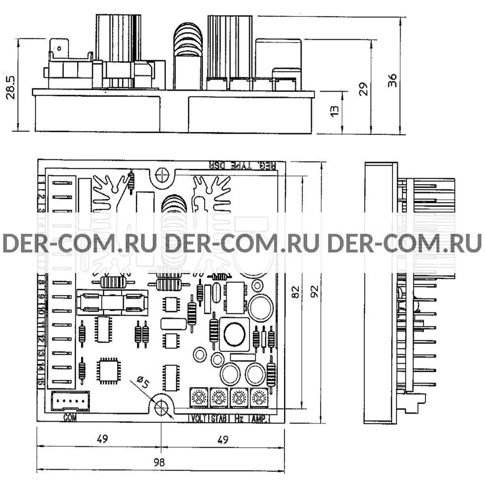 Регулятор напряжения AVR Mecc Alte DSR A6762/05 в Ярославле -  ДизельЭнергоРесурс