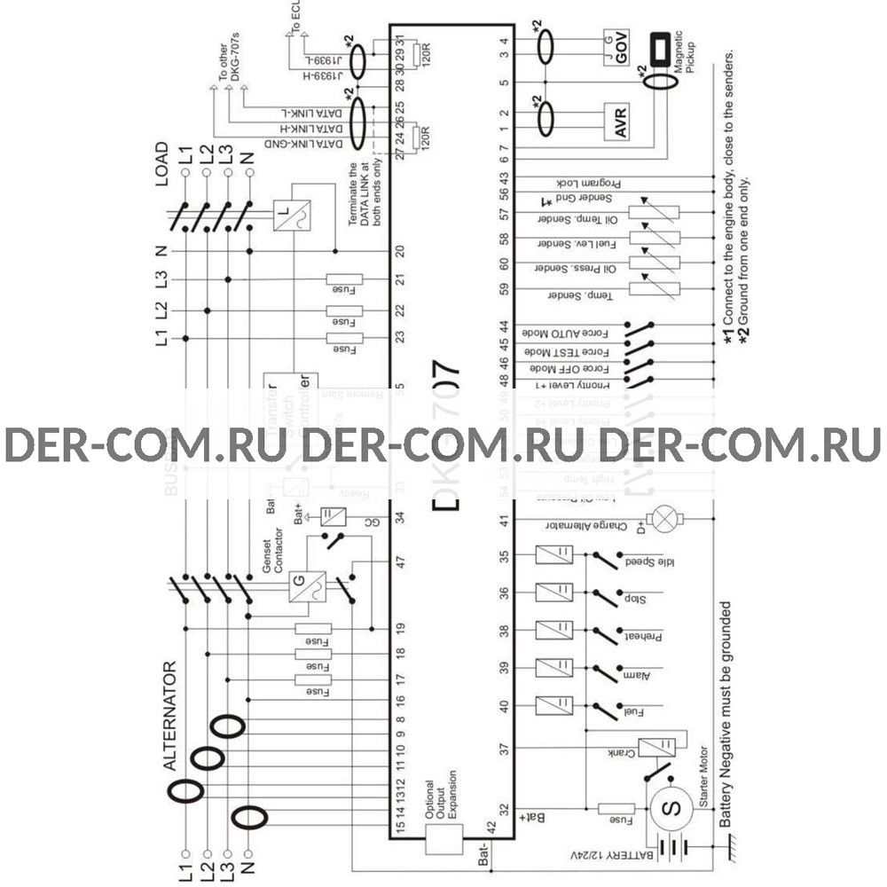 Контроллер Datakom DKG-707 в Ярославле - ДизельЭнергоРесурс