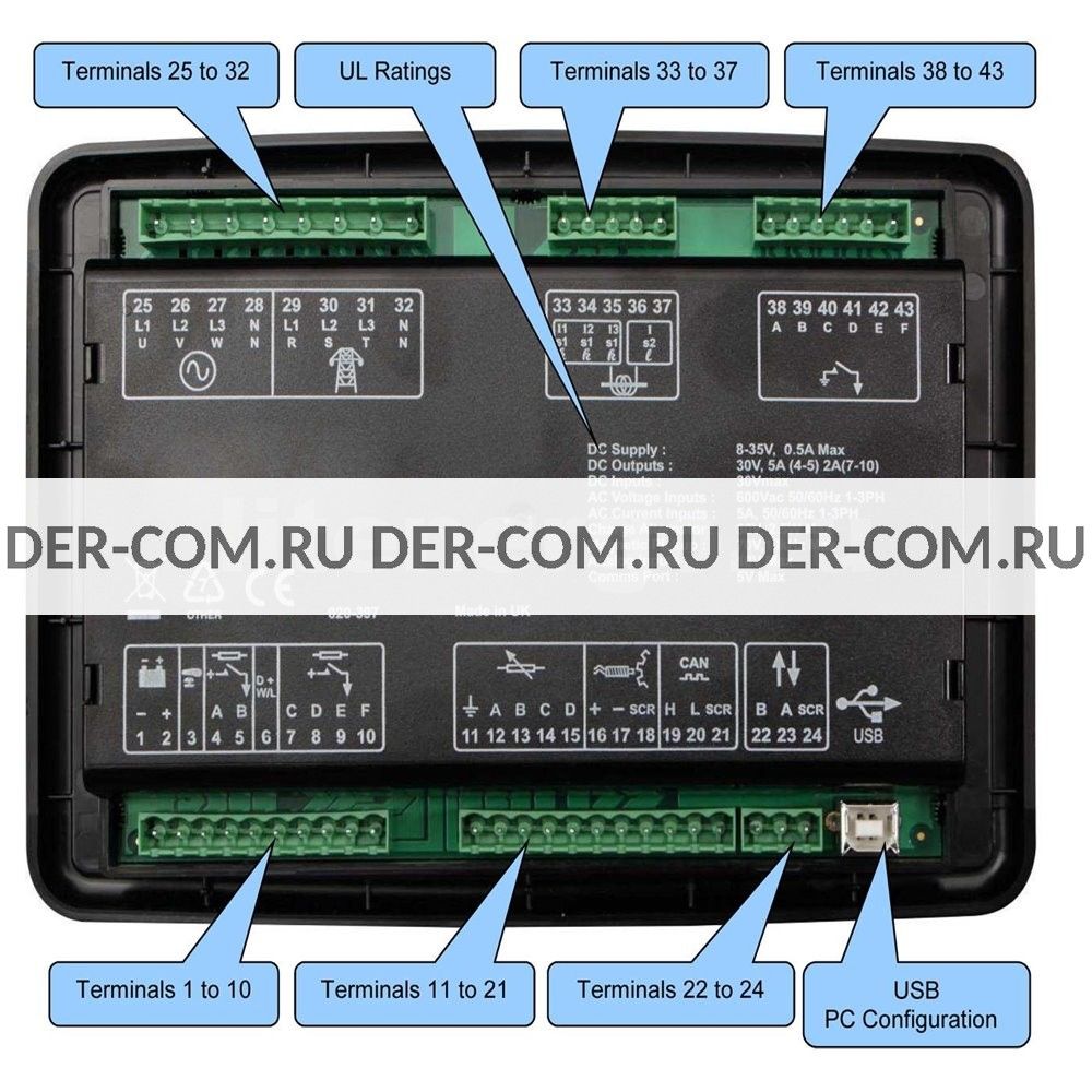 Контроллер Deep Sea DSE6120 в Ярославле - ДизельЭнергоРесурс