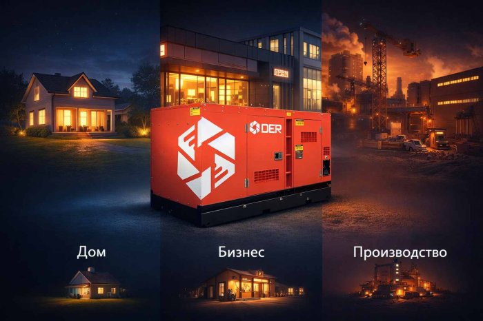 Дизельный генератор для дома, бизнеса или производства