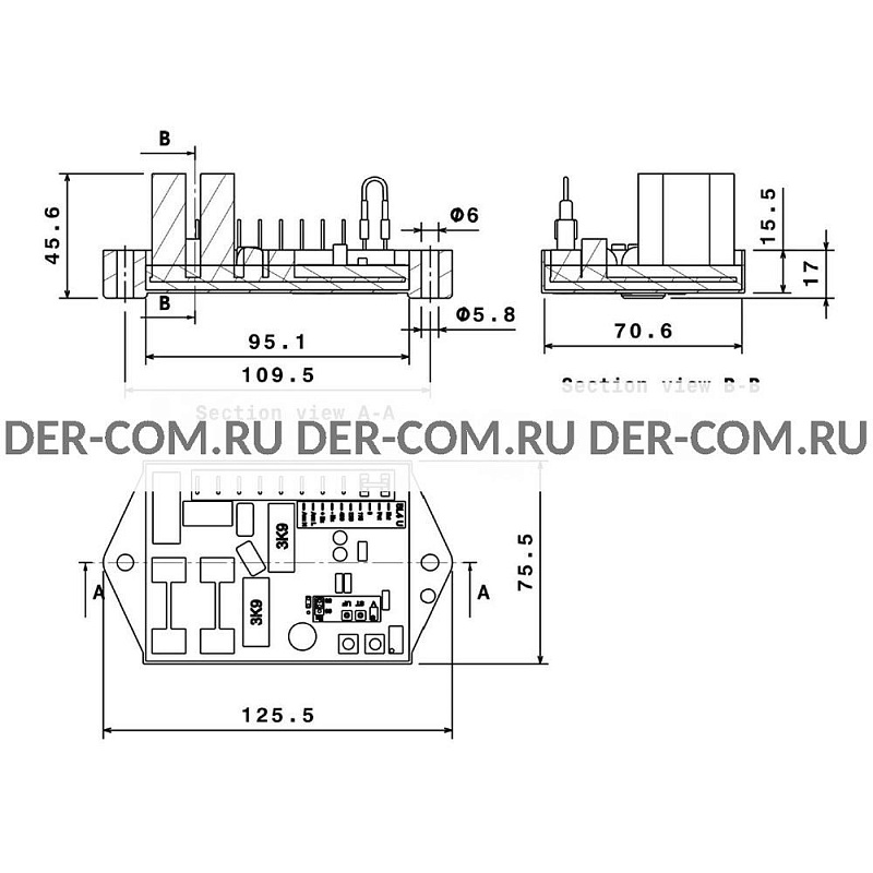 Регулятор напряжения AVR Sincro BL4U ДизельЭнергоРесурс