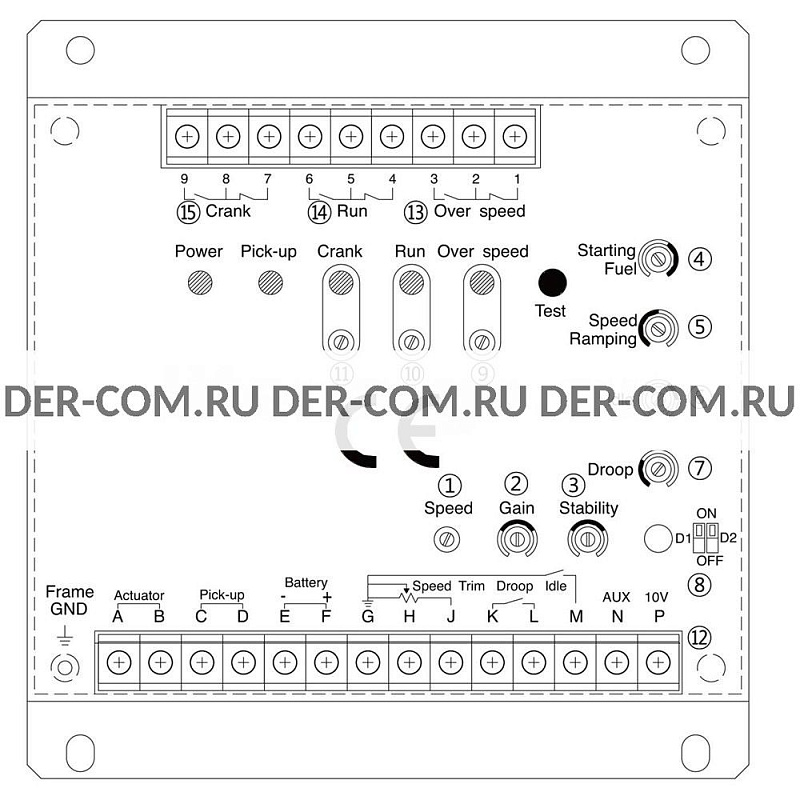 Регулятор оборотов двигателя DOOSAN DGC2013 ДизельЭнергоРесурс