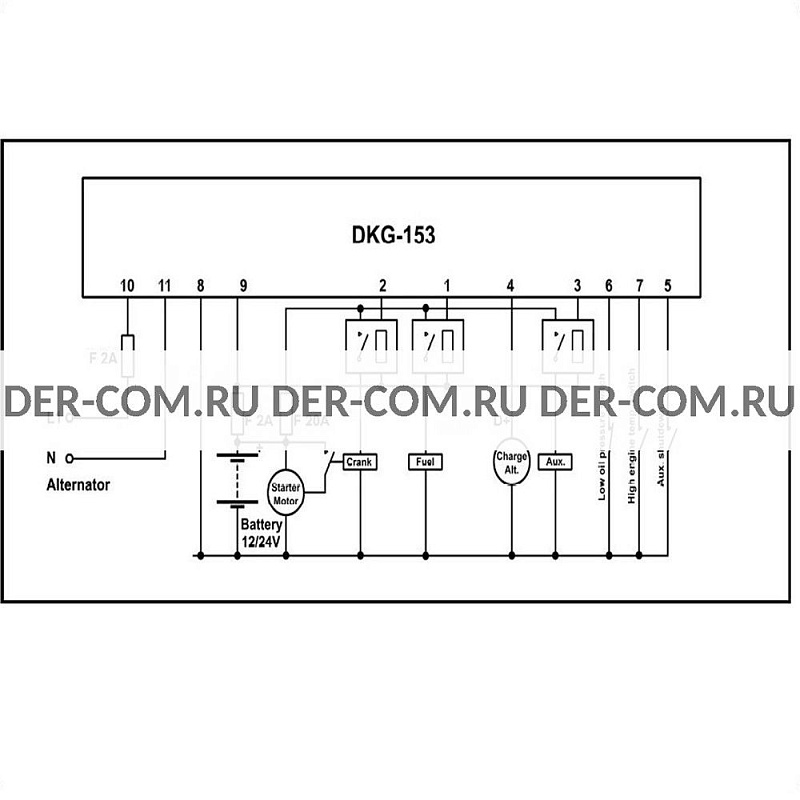 Контроллер Datakom DKG-153 ДизельЭнергоРесурс Контроллер Datakom DKG-153 ДизельЭнергоРесурс