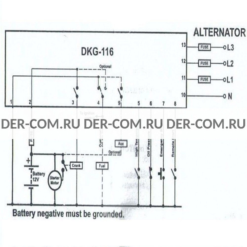 Контроллер Datakom DKG-116 ДизельЭнергоРесурс Контроллер Datakom DKG-116 ДизельЭнергоРесурс