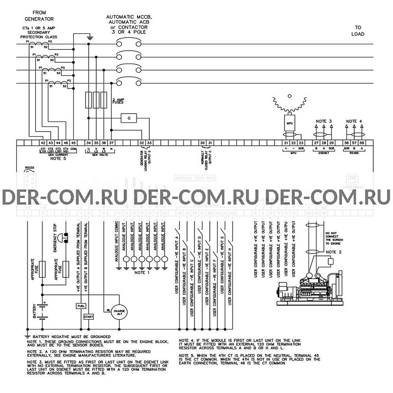 Контроллер Deep Sea DSE7310 ДизельЭнергоРесурс