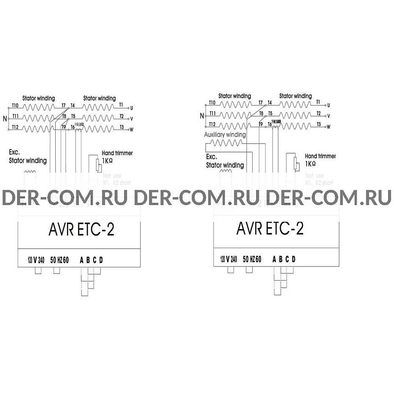 Регулятор напряжения avr etc-2 для генераторов evotec ДизельЭнергоРесурс
