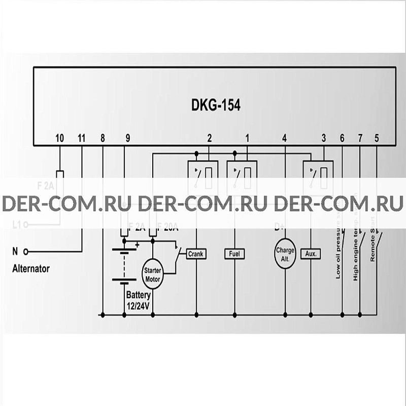 Контроллер Datakom DKG-154 ДизельЭнергоРесурс Контроллер Datakom DKG-154 ДизельЭнергоРесурс