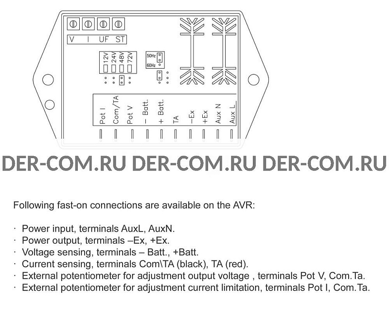Регулятор напряжения AVR Sincro DBC1 ДизельЭнергоРесурс