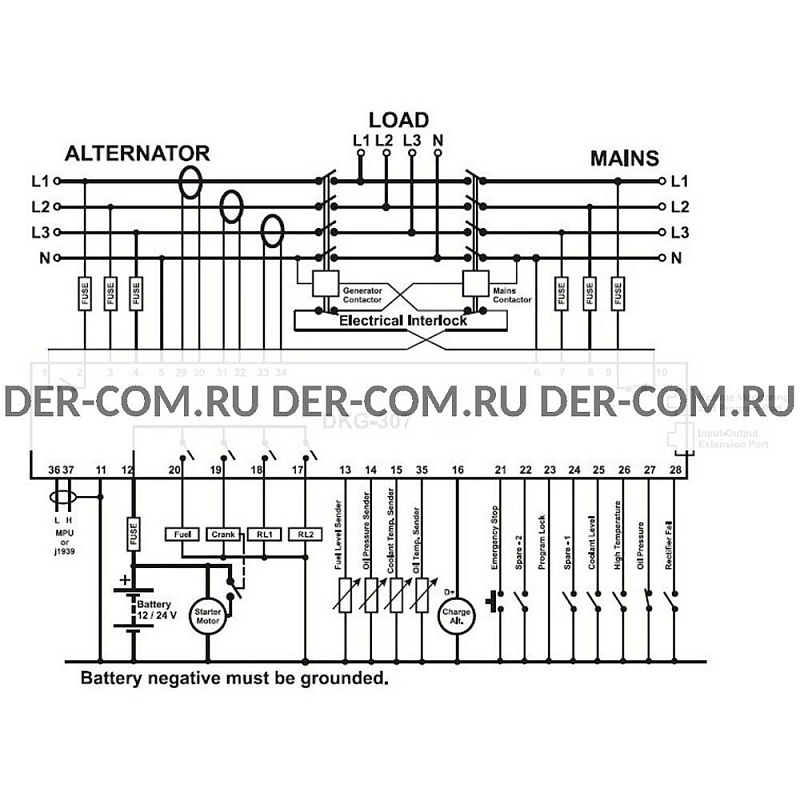 Контроллер Datakom DKG307 ДизельЭнергоРесурс