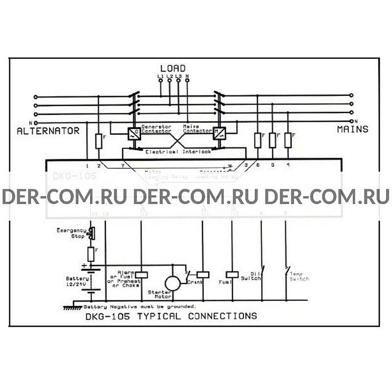 Dkg 205 схема подключения