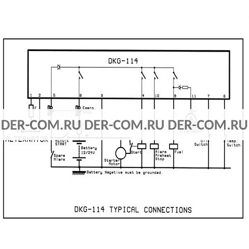 Контроллер Datakom DKG-114 ДизельЭнергоРесурс