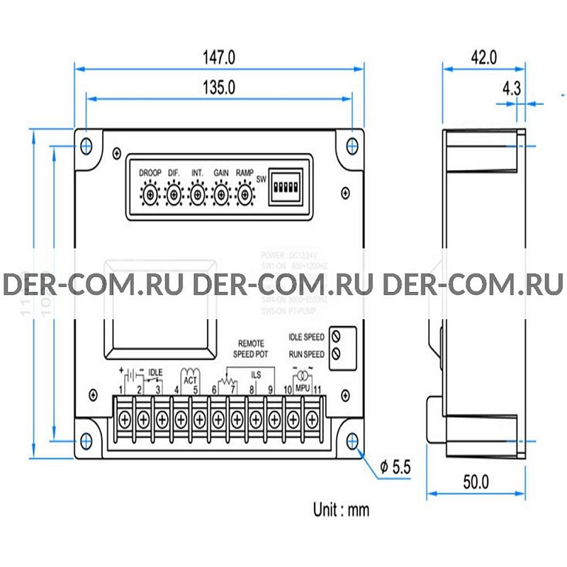 Регулятор оборотов двигателя Kutai EG3002 ДизельЭнергоРесурс