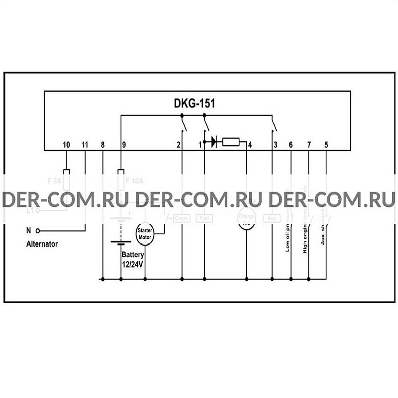 Контроллер Datakom DKG-151 ДизельЭнергоРесурс Контроллер Datakom DKG-151 ДизельЭнергоРесурс