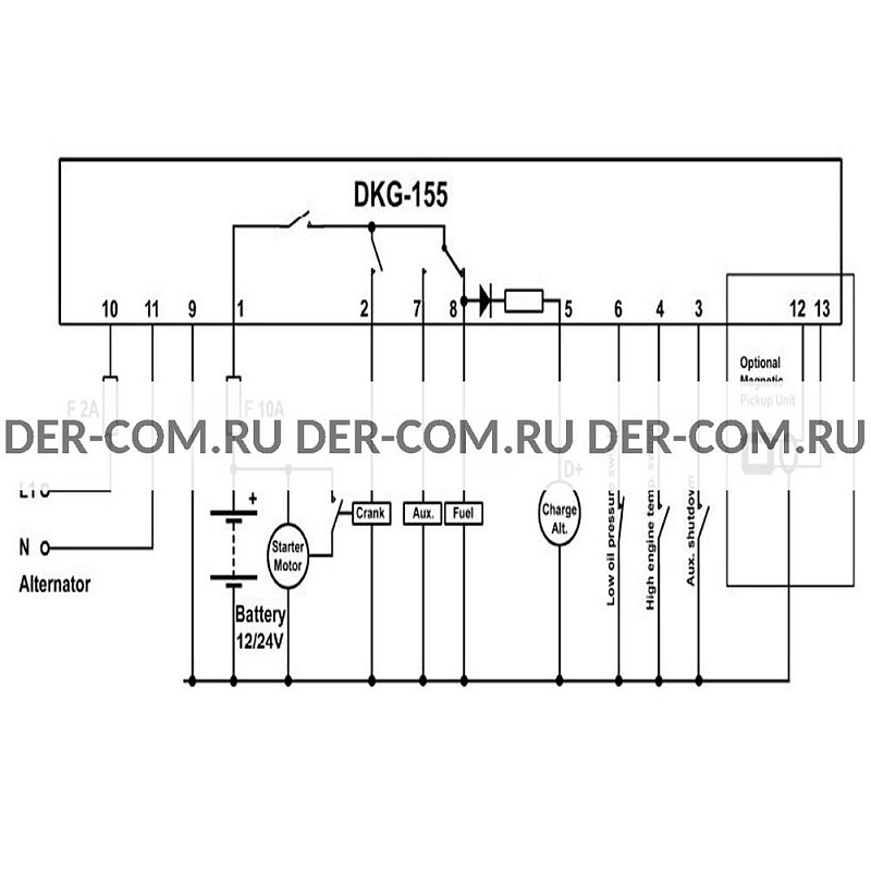 Контроллер Datakom DKG-155 ДизельЭнергоРесурс Контроллер Datakom DKG-155 ДизельЭнергоРесурс